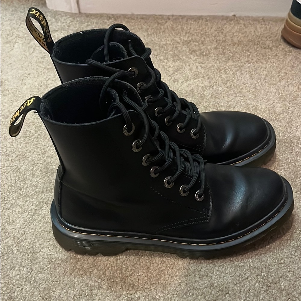 Black Leather Doc martins